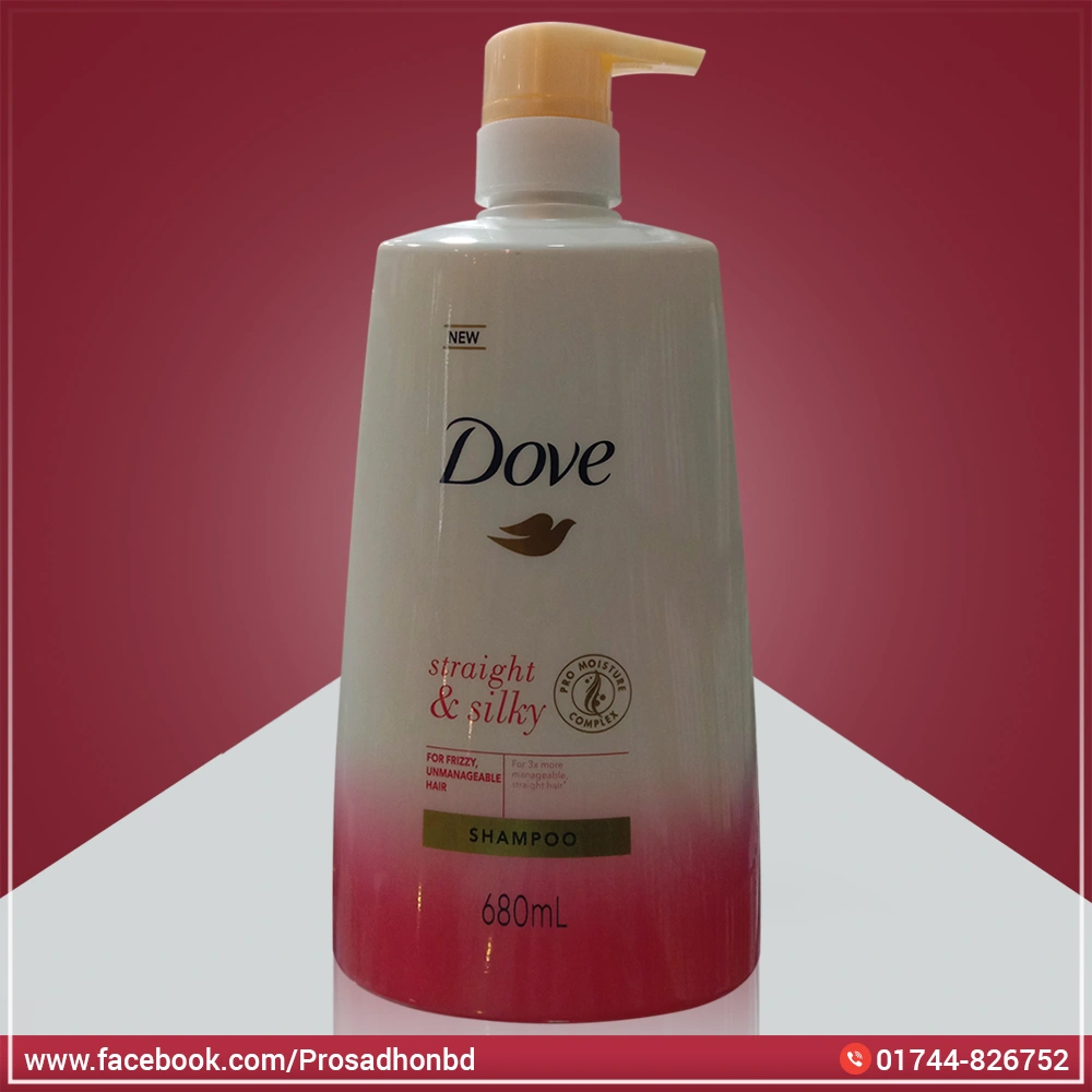 Dove Shampoo Straight & Silky Shampoo 680 ml