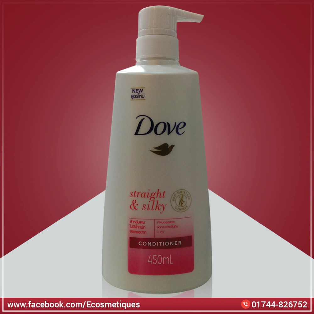 Dove Straight & Silky Conditioner 450ml