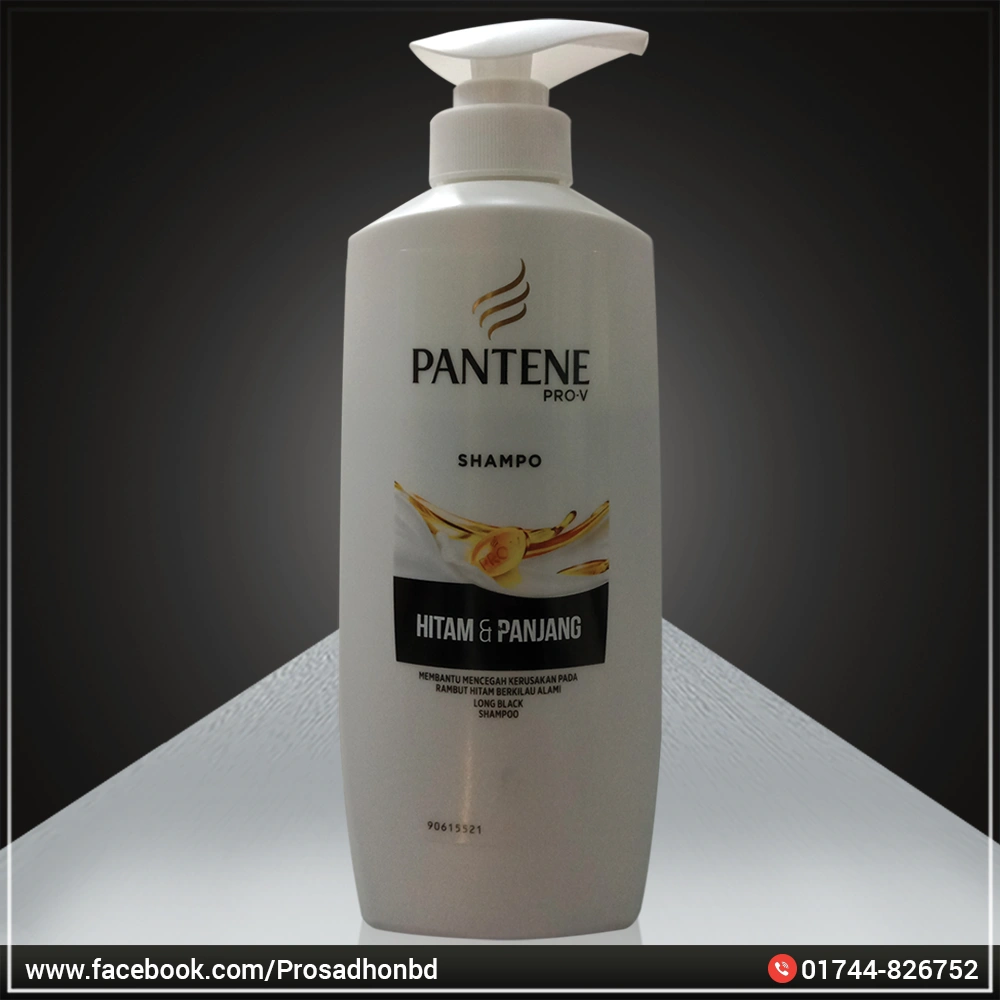 Pantene Pro-V Hitam & Panjang Long Black Shampoo 400ml