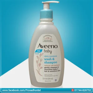 Aveeno baby daily moisture wash & shampoo-354 ml