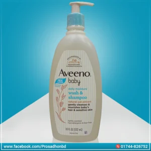 Aveeno baby daily moisture wash & shampoo-532ml
