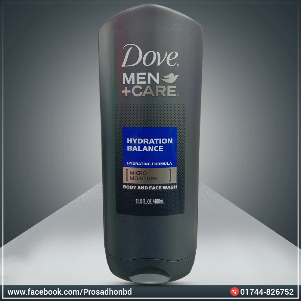 Dove Men Care Hydration Balance Body and Face Wash 400ml